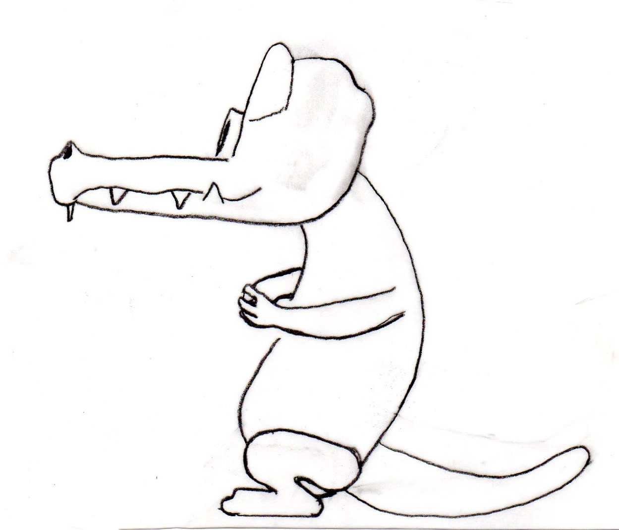 alligator woodcarving pattern